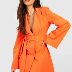 Robe Blazer De Tailleur à Manches évasées -Pas Cher Vêtue Diva Magasin gzz51000 orange xl 3