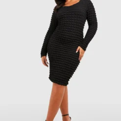 Grande Taille - Robe Moulante Texturée