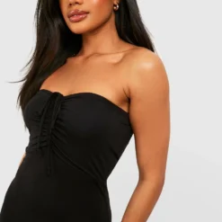 Robe Bandeau Nouée 8 Robe Bandeau Nouée -Pas Cher Vêtue Diva Magasin gzz51213 black xl 3