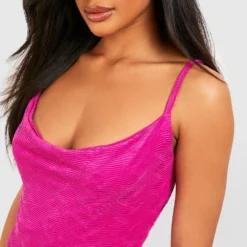 Robe Nuisette Texturée à Imprimé Abstrait -Pas Cher Vêtue Diva Magasin gzz51232 purple xl 3