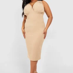 Grande Taille - Robe Corset Mi-longue 8 Grande Taille - Robe Corset Mi-longue -Pas Cher Vêtue Diva Magasin gzz51638 stone xl 2