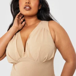 Grande Taille - Robe Corset Mi-longue 9 Grande Taille - Robe Corset Mi-longue -Pas Cher Vêtue Diva Magasin gzz51638 stone xl 3