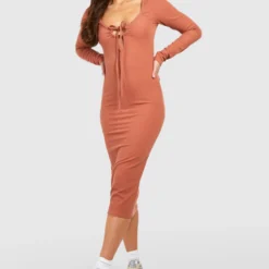 Tall - Robe Mi-longue Côtelée