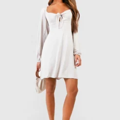 Robe D'été à Manches Bouffantes -Pas Cher Vêtue Diva Magasin gzz51798 stone xl 2