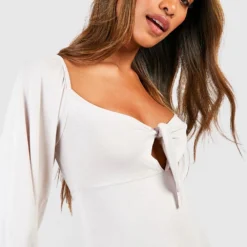 Robe D'été à Manches Bouffantes -Pas Cher Vêtue Diva Magasin gzz51798 stone xl 3