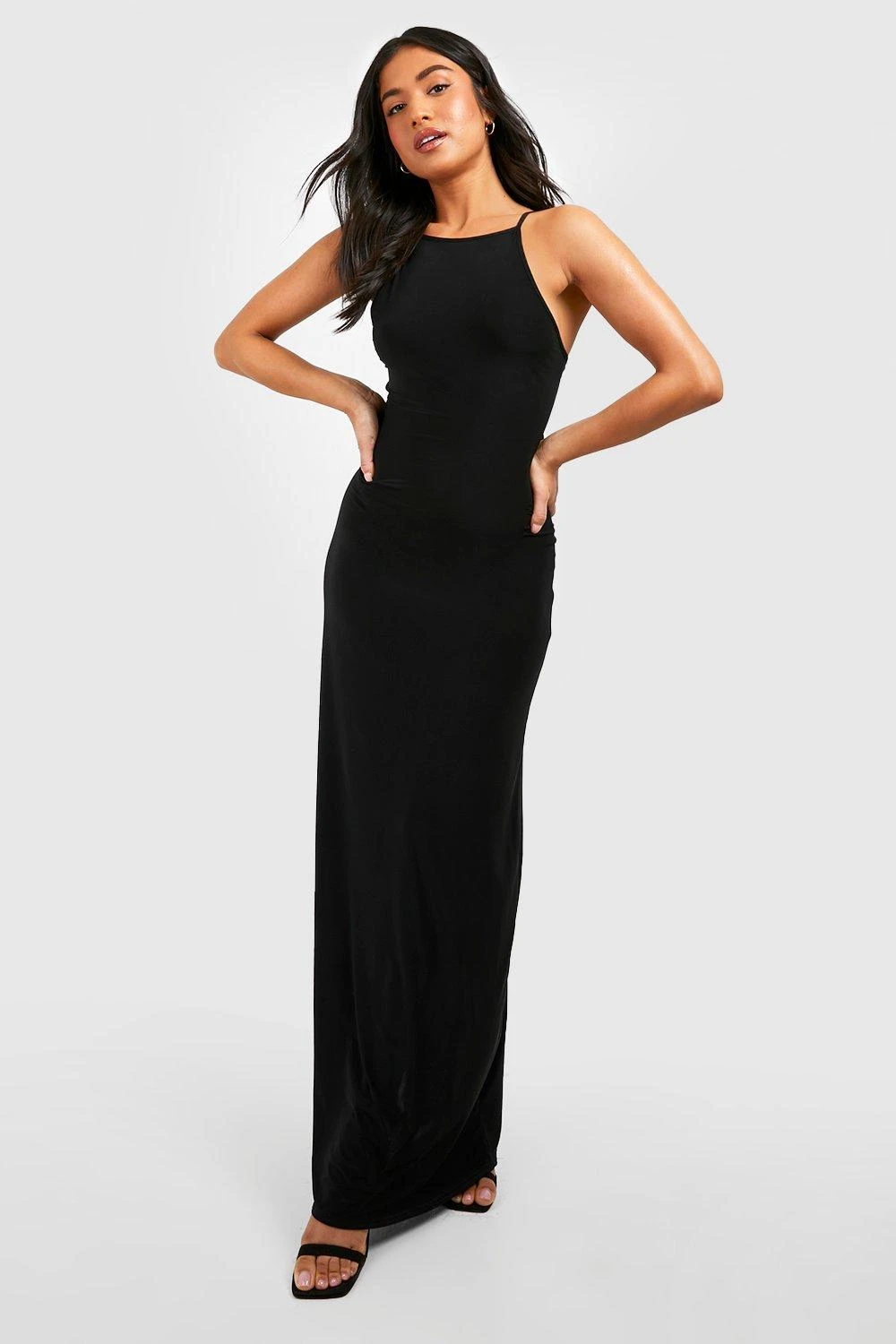 Petite - Robe Longue Soyeuse Dos Nu 3 Petite - Robe Longue Soyeuse Dos Nu