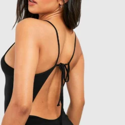 Petite - Robe Longue Soyeuse Dos Nu 9 Petite - Robe Longue Soyeuse Dos Nu -Pas Cher Vêtue Diva Magasin gzz51846 black xl 3