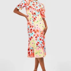 Tall - Robe Babydoll Fleurie à Volants