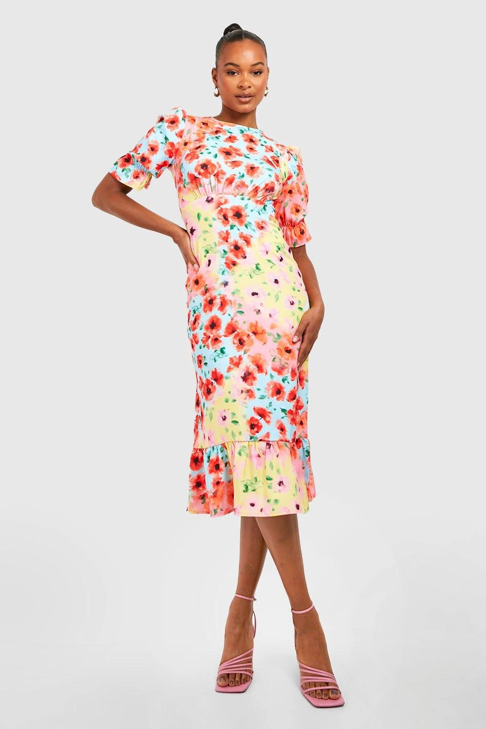 Tall - Robe Babydoll Fleurie à Volants 3 Tall - Robe Babydoll Fleurie à Volants