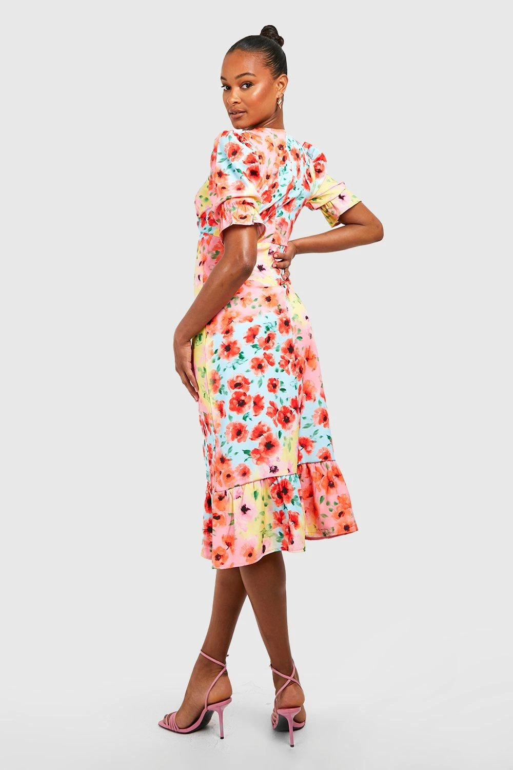 Tall - Robe Babydoll Fleurie à Volants 4 Tall - Robe Babydoll Fleurie à Volants – Image 2