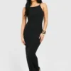 Petite - Robe Longue Côtelée à Col Carré -Pas Cher Vêtue Diva Magasin gzz52137 black xl scaled