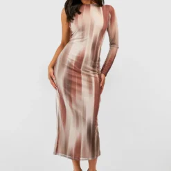 Petite - Robe Mi-longue à Imprimé Abstrait