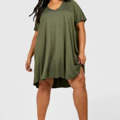 Grande Taille - Robe En Jersey à Poche