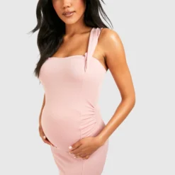 Maternité - Robe Sirène à Détails En Dentelle Et Ourlet Volanté -Pas Cher Vêtue Diva Magasin gzz52698 blush xl 3 scaled