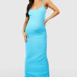 Maternité - Robe De Grossesse Longue à Bretelles 8 Maternité - Robe De Grossesse Longue à Bretelles -Pas Cher Vêtue Diva Magasin gzz52888 turquoise xl 2 scaled