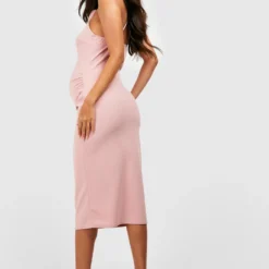 Maternité - Robe De Grossesse Mi-longue Dos Nu à Fleur 3D 7 Maternité - Robe De Grossesse Mi-longue Dos Nu à Fleur 3D -Pas Cher Vêtue Diva Magasin gzz52892 blush xl 1 scaled