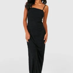 Petite - Robe Longue Texturée