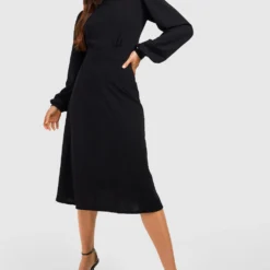 Tall - Robe Mi-longue à Manches Ballon