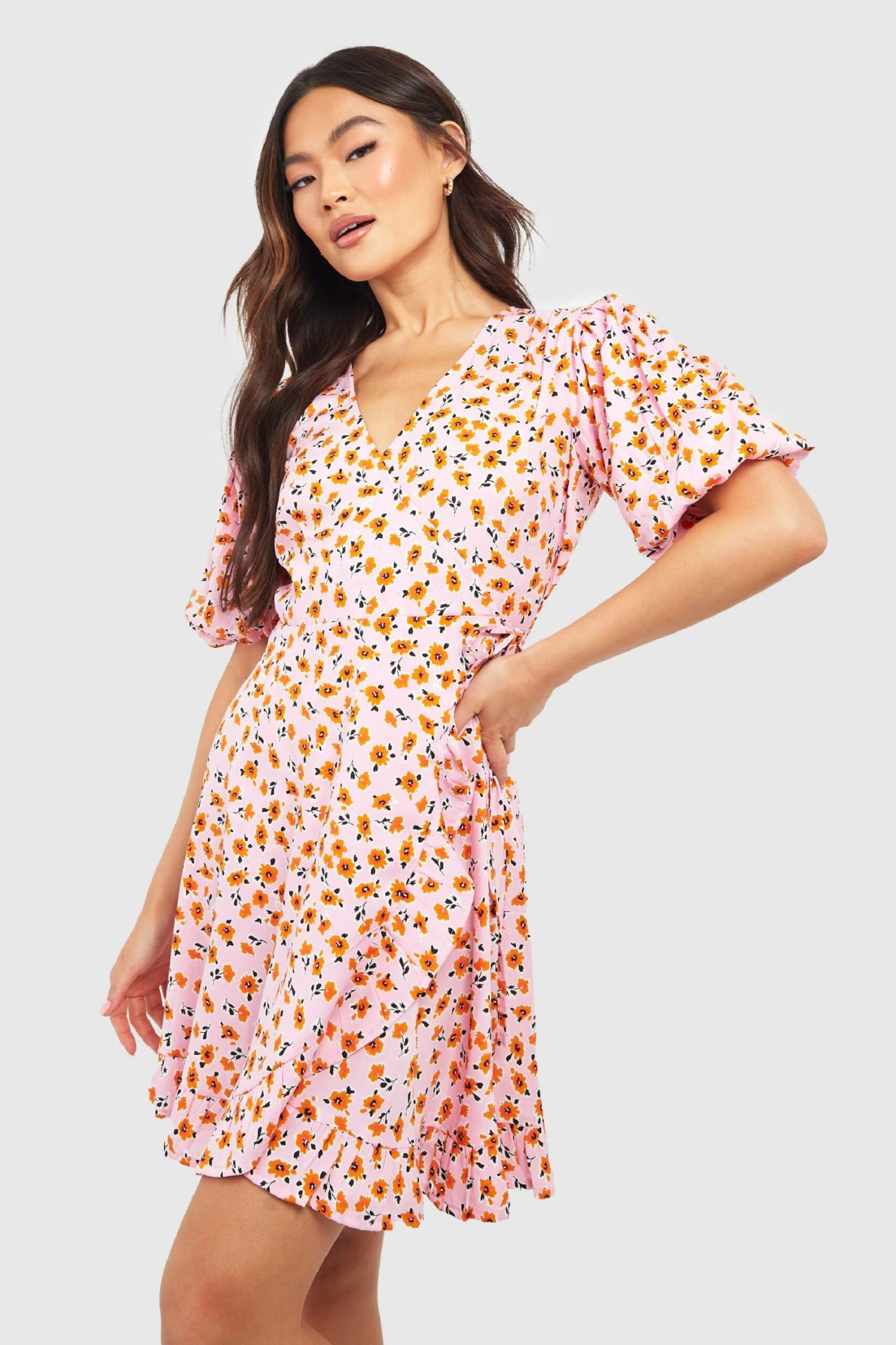 Robe Portefeuille Fleurie 5 Robe Portefeuille Fleurie – Image 3