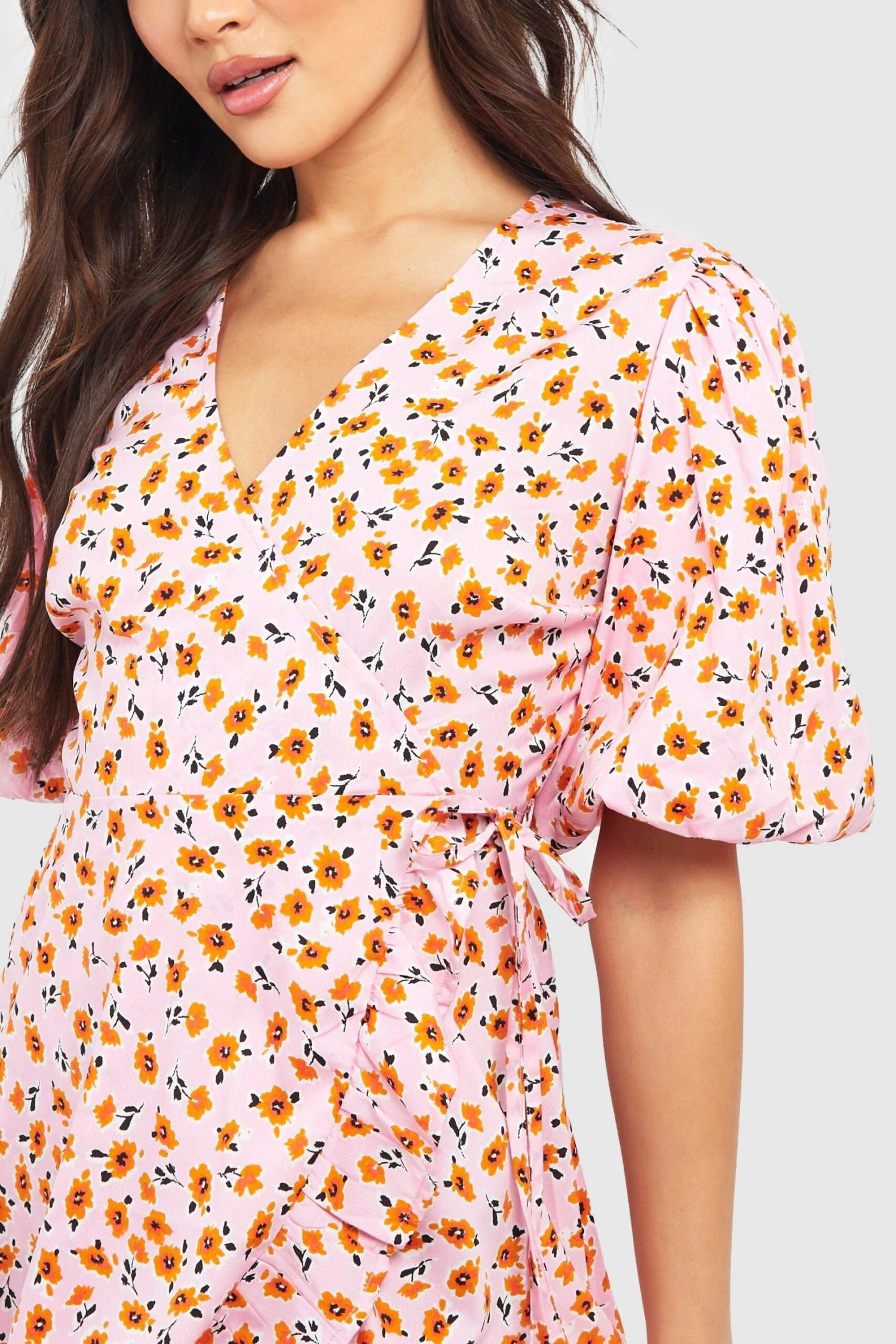 Robe Portefeuille Fleurie 6 Robe Portefeuille Fleurie – Image 4