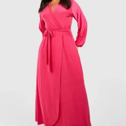 Grande Taille - Robe Portefeuille Soyeuse