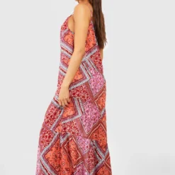 Robe Longue Imprimé Cachemire à Bretelles -Pas Cher Vêtue Diva Magasin gzz53191 multi xl 1