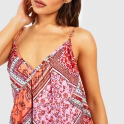 Robe Longue Imprimé Cachemire à Bretelles -Pas Cher Vêtue Diva Magasin gzz53191 multi xl 3