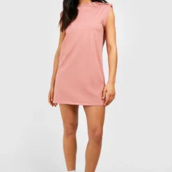 Robe T-shirt En Coton à épaulettes -Pas Cher Vêtue Diva Magasin gzz53227 dusty20rose xl 2