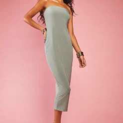 Robe Bandeau Soyeuse Nouée