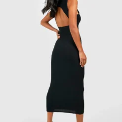 Petite - Robe Courte Douce à Col Montant