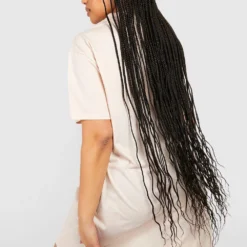 Grande Taille - Robe T-shirt à Slogan Dsgn Studio -Pas Cher Vêtue Diva Magasin gzz53632 beige xl 1