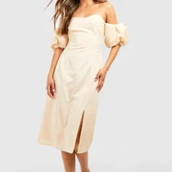 Robe En Lin à Manches Bouffantes -Pas Cher Vêtue Diva Magasin gzz53670 stone xl 2 scaled