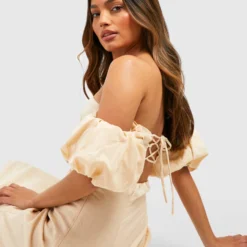 Robe En Lin à Manches Bouffantes -Pas Cher Vêtue Diva Magasin gzz53670 stone xl 3 scaled