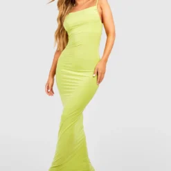 Robe Longue Asymétrique à Bretelles