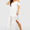 Robe Longue à Volants Et épaules Dénudées -Pas Cher Vêtue Diva Magasin gzz53697 white xl scaled