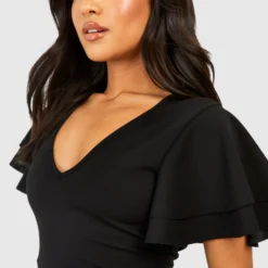 Petite - Robe Mi-longue à Volants -Pas Cher Vêtue Diva Magasin gzz54204 black xl 3 scaled