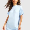 Robe T-shirt à Manches Capées -Pas Cher Vêtue Diva Magasin gzz54451 blue xl scaled