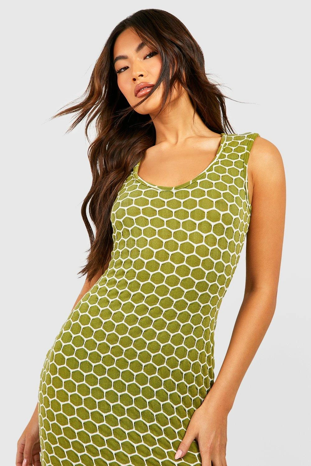 Robe Longue Texturée Sans Manches 6 Robe Longue Texturée Sans Manches – Image 4