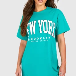 Tall - Robe T-shirt Oversize à Imprimé New York