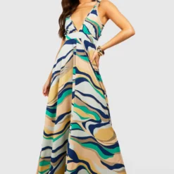 Robe Longue à Imprimé Abstrait -Pas Cher Vêtue Diva Magasin gzz54766 multi xl 2 scaled