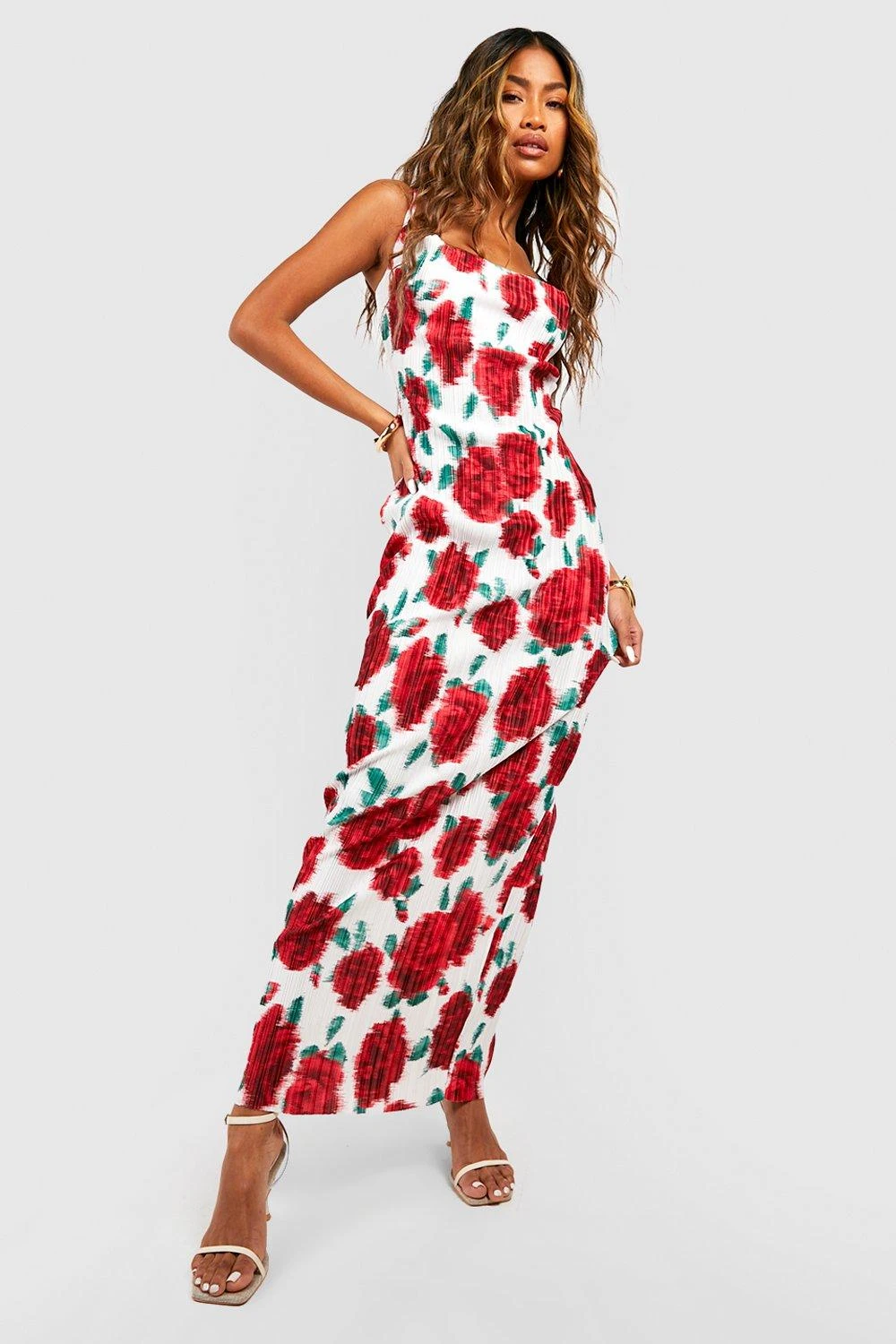 Robe Longue Fleurie Plissée 3 Robe Longue Fleurie Plissée