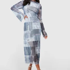 Petite - Robe Mi-longue En Mesh