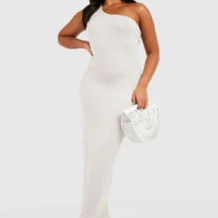 BOOHOO Grande Taille - Robe Longue Asymétrique En Jersey