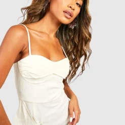 Robe Mi-longue Fendue -Pas Cher Vêtue Diva Magasin gzz55911 cream xl 3