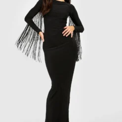 Tall - Robe Mi-longue à Franges