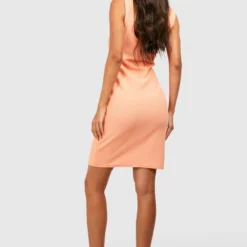 Maternité - Robe De Grossesse Moulante Côtelée -Pas Cher Vêtue Diva Magasin gzz56754 coral xl 1 scaled