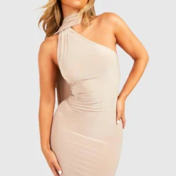 Robe Courte Drapée Soyeuse