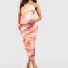 BOOHOO Maternité - Robe De Grossesse Mi-longue Froncée Tie Dye 2 BOOHOO Maternité - Robe De Grossesse Mi-longue Froncée Tie Dye -Pas Cher Vêtue Diva Magasin gzz58084 pink xl scaled