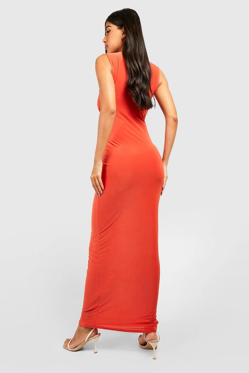 Maternité - Robe De Grossesse Longue Col V 4 Maternité - Robe De Grossesse Longue Col V – Image 2