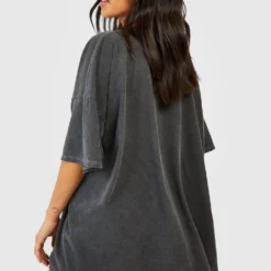 Petite - Robe T-shirt Surteint Imprimé Moto 7 Petite - Robe T-shirt Surteint Imprimé Moto -Pas Cher Vêtue Diva Magasin gzz58264 charcoal xl 1